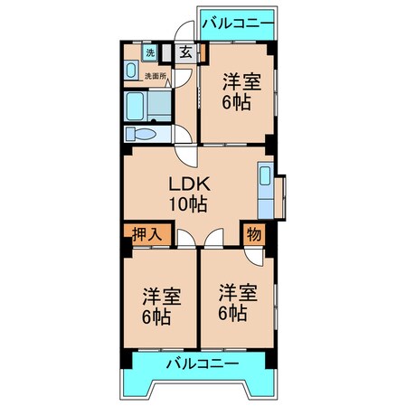 久本グランドハイツの物件間取画像